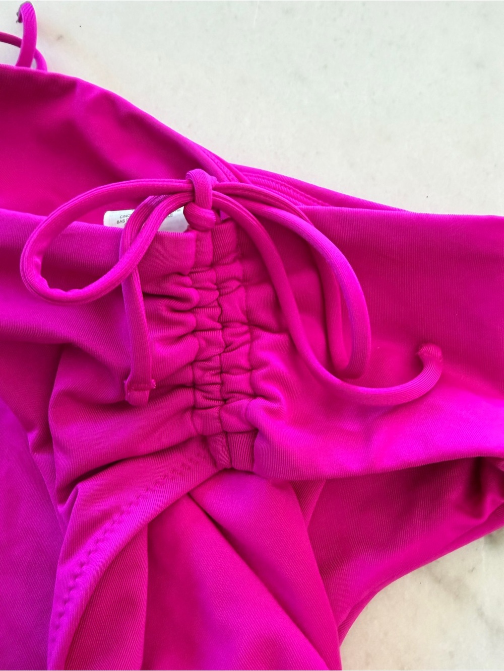 Athleta Hot Pink Bikini Bottoms with Side Ties - Picture 5 of 6